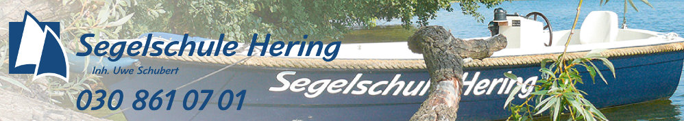 Startseite der Bootsschule Hering